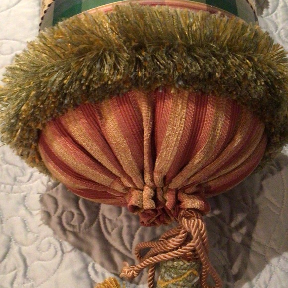 Decorative Bolster Pillow with Fringe and Tassels - Picture 3 of 7